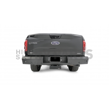 Fab Fours Bumper Red Steel 1-Piece Design Steel Black - F15RT32501