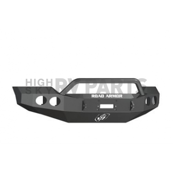 Road Armor Bumper Stealth Pre-Runner 1-Piece Design Steel Black - 611404B