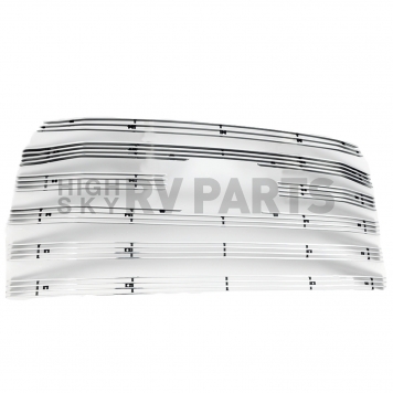 Paramount Automotive Grille Insert - Polished Aluminum Horizontal Bar - 380310-1