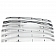 Paramount Automotive Grille Insert - Polished Aluminum Horizontal Bar - 380310
