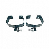 Rugged Ridge Bumper Guard - Powder Coated Black Stainless Steel  Rear - 1121501