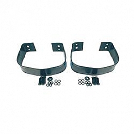 Rugged Ridge Bumper Guard - Powder Coated Black Stainless Steel  Rear - 1121501