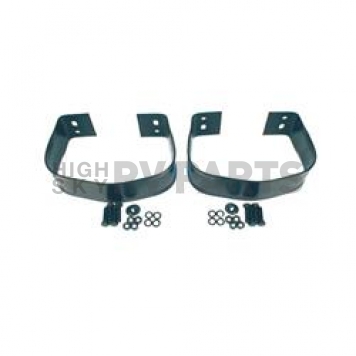 Rugged Ridge Bumper Guard - Powder Coated Black Stainless Steel  Rear - 1121501