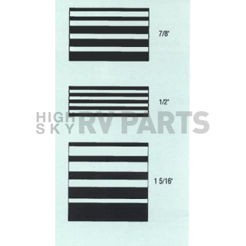 Cowles Products Pinstripe Tape - Single Horizon Stripe Vinyl Black - 1516003-1