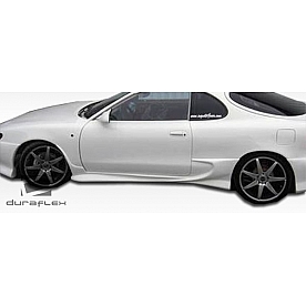 Extreme Dimensions Side Skirt - Primered Fiberglass Reinforced Plastic Black Set of 2 - 100994
