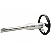Flaming River Steering Column Bell Style 30 Inch Silver Stainless Steel - FR30007BK