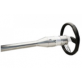 Flaming River Steering Column Bell Style 30 Inch Silver Stainless Steel - FR30007BK