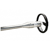 Flaming River Steering Column Bell Style 30 Inch Black Stainless Steel - FR30007SS