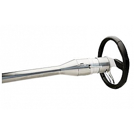 Flaming River Steering Column Bell Style 30 Inch Black Stainless Steel - FR30007SS