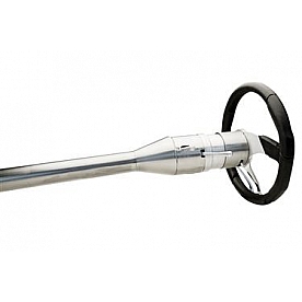 Flaming River Steering Column Bell Style 32 Inch Silver Stainless Steel - FR30008