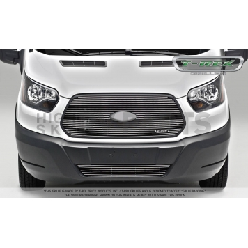 T-Rex Truck Products Grille Insert - Horizontal Bar Hexagonal Polished Aluminum - 6205750-1