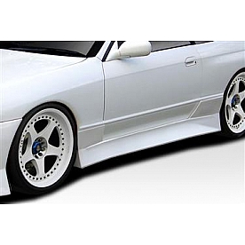 Extreme Dimensions Side Skirt - Fiberglass Reinforced Plastic Black Set of 2 - 113563