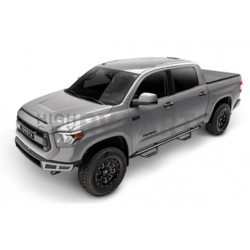 N-Fab Nerf Bar - Truck Wheel to Wheel Black Matte Textured Powder Coated Steel Round - C17113CCTX