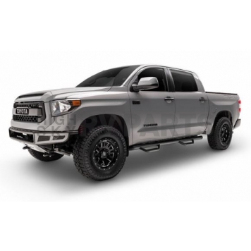 N-Fab Nerf Bar - Truck Wheel to Wheel Black Matte Textured Powder Coated Steel Round - C17113CCTX-2