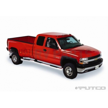 Putco Nerf Bar - Truck Wheel To Wheel Stainless Steel Round 4 Inch - 44134-1