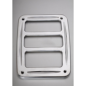 All Sales Tail Light Cover - Aluminum Silver Set Of 2 - 3509