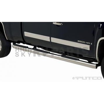 Putco Nerf Bar - Truck Wheel To Wheel Stainless Steel Round 4 Inch - 44185