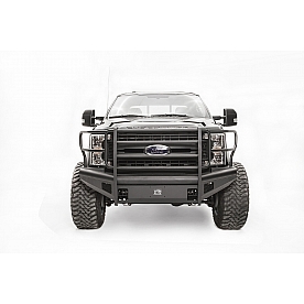 Fab Fours Bumper Black Steel Elite 1-Piece Design - FS17Q41601