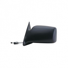 K-Source Exterior Mirror Manual Remote Rectangular Black Single - 60050C