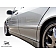 Extreme Dimensions Side Skirt - Primered Fiberglass Reinforced Plastic Black Set of 2 - 102241