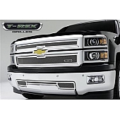 T-Rex Truck Products Grille Insert - Mesh Rectangular Polished Stainless Steel - 54121