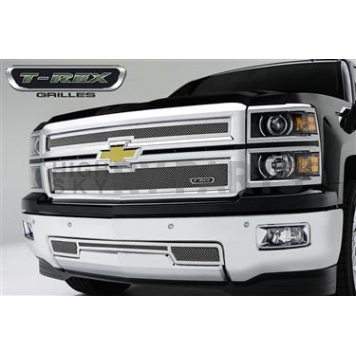 T-Rex Truck Products Grille Insert - Mesh Rectangular Polished Stainless Steel - 54121
