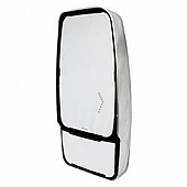 Velvac Exterior Mirror Remote Flat Glass/ Manual Convex Glass Rectangular  - 714942