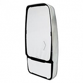 Velvac Exterior Mirror Remote Flat Glass/ Manual Convex Glass Rectangular  - 714942