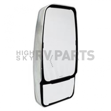 Velvac Exterior Mirror Remote Flat Glass/ Manual Convex Glass Rectangular  - 714943