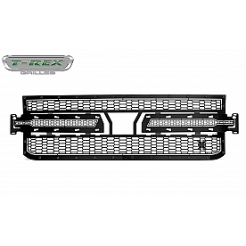 T-Rex Truck Products Grille Insert - Honey Comb Square Black Powder Coated Mild Steel - 7711261BR
