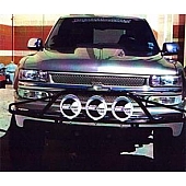 N-Fab Pre-Runner - Gloss Powder Coated Black Steel - C993LH