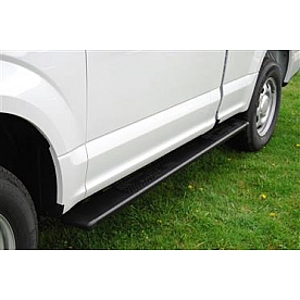 Owens Products Running Board - Truck Wheel To Wheel Black Textured Powder Coated Aluminum - OC5176B01