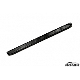 Romik USA Running Board Black Powder Coated Aluminum Stationary - 60043419