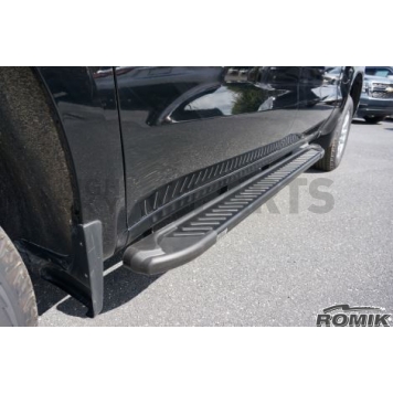 Romik USA Running Board Black Powder Coated Aluminum Stationary - 60043419-1