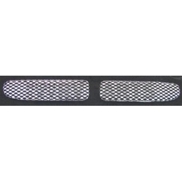 Street Scene Bumper Grille Insert Mesh Chrome Plated Silver Steel - 95078506