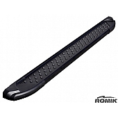 Romik USA Running Board Black Powder Coated Aluminum Stationary - 61314419