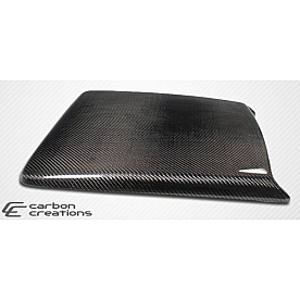Extreme Dimensions Hood Scoop - Cowl Induction Gloss UV Coated Carbon Fiber Black - 106354