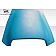 Extreme Dimensions Hood Scoop - Single Vented Primered Fiberglass Black - 102219