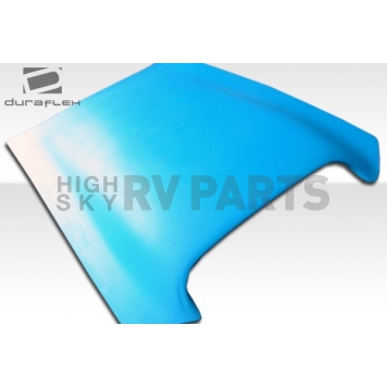 Extreme Dimensions Hood Scoop - Single Vented Primered Fiberglass Black - 102219-2