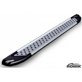 Romik USA Running Board Silver Aluminum Stationary - 61725418