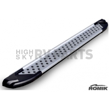 Romik USA Running Board Silver Aluminum Stationary - 61725418