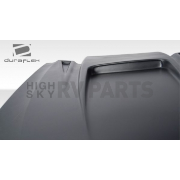 Extreme Dimensions Hood Scoop - Single Vented Primered Fiberglass Black - 102200