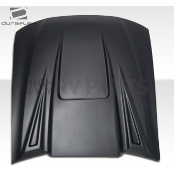 Extreme Dimensions Hood Scoop - Single Vented Primered Fiberglass Black - 102200-1