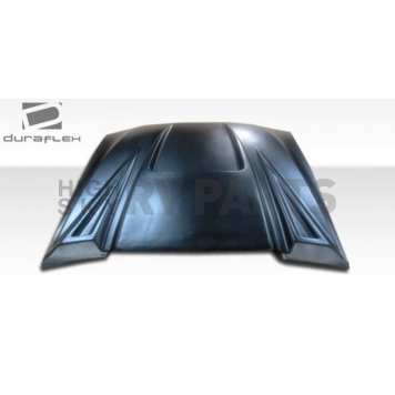 Extreme Dimensions Hood Scoop - Single Vented Primered Fiberglass Black - 102200-2