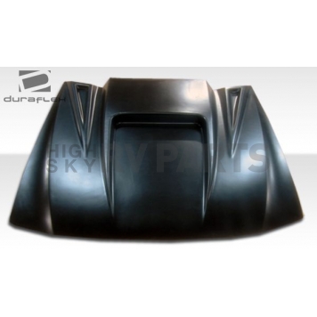 Extreme Dimensions Hood Scoop - Single Vented Primered Fiberglass Black - 102200-3