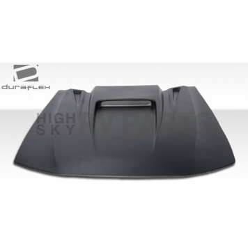 Extreme Dimensions Hood Scoop - Single Vented Primered Fiberglass Black - 102200-4