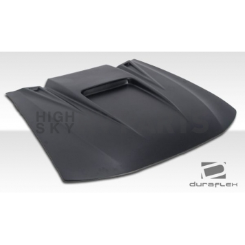 Extreme Dimensions Hood Scoop - Single Vented Primered Fiberglass Black - 102200-6