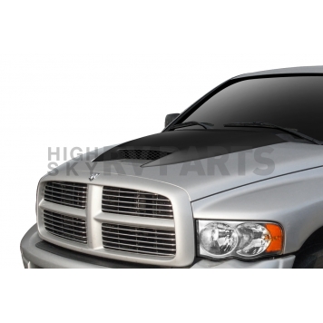 Extreme Dimensions Hood Scoop - Single Vented  Fiberglass Reinforced Plastic Black - 112449