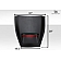 Extreme Dimensions Hood Scoop - Single Vented  Fiberglass Reinforced Plastic Black - 112449