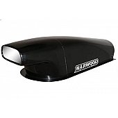 Harwood Fiberglass Hood Scoop - Open Back Gelcoat Black - 3180